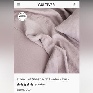 Cultiver flat sheet in dusk